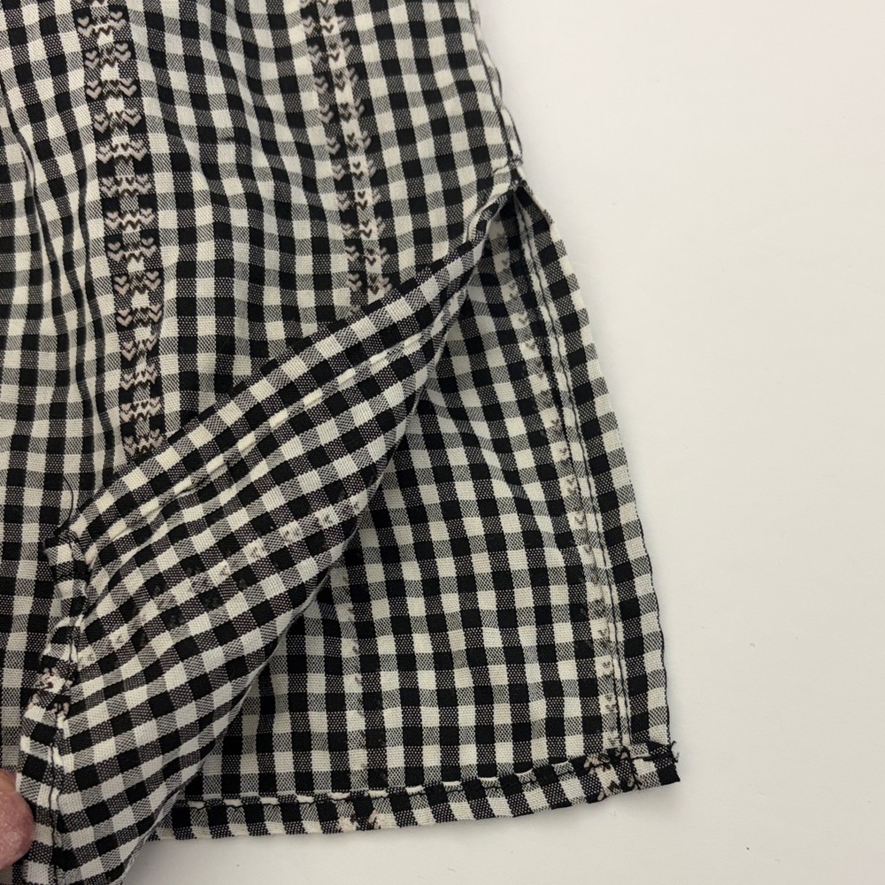 Max Studio Black and White Gingham Shirt - Picture 9 of 15
